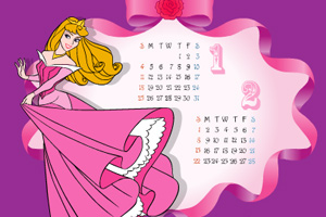迪士尼公主日历