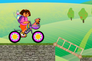 朵拉搭桥自行车