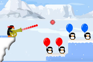 企鹅打气球