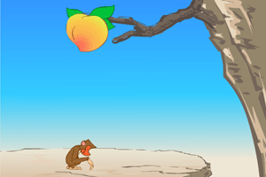 猴子摘桃