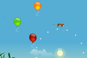猴子跳气球
