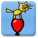 小猫踩气球