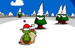 圣诞老人滑雪橇