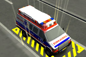 3D救护车停靠