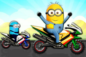 小黄人骑摩托
