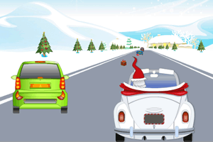 圣诞老人开汽车