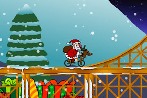 圣诞夜自行车送礼