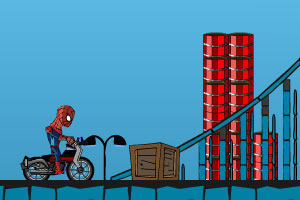 蜘蛛侠骑摩托车
