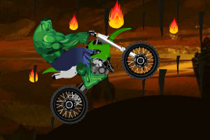 绿巨人骑摩托