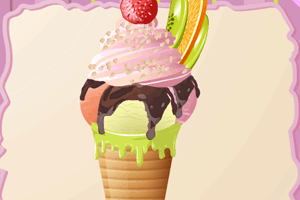 水果冰淇淋杯