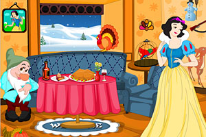 感恩节白雪公主布置房间