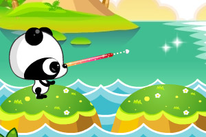 熊猫过河抓鱼