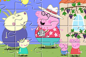 粉红猪拼图
