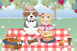 小狗夫妇去野餐