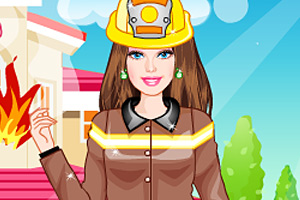 芭比消防队员装扮