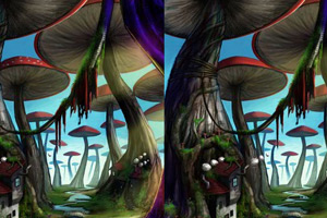 蘑菇森林找不同