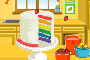 艾玛做彩虹蛋糕