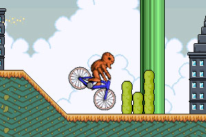 小熊骑自行车