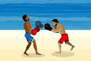 海滩拳击赛