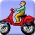 男孩骑摩托