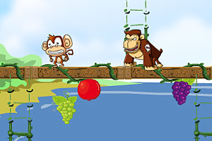 小猴和猩猩的战斗